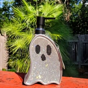 Beautiful Rhinestone Ghost Soap Dispenser by Ghoul's Night NWT